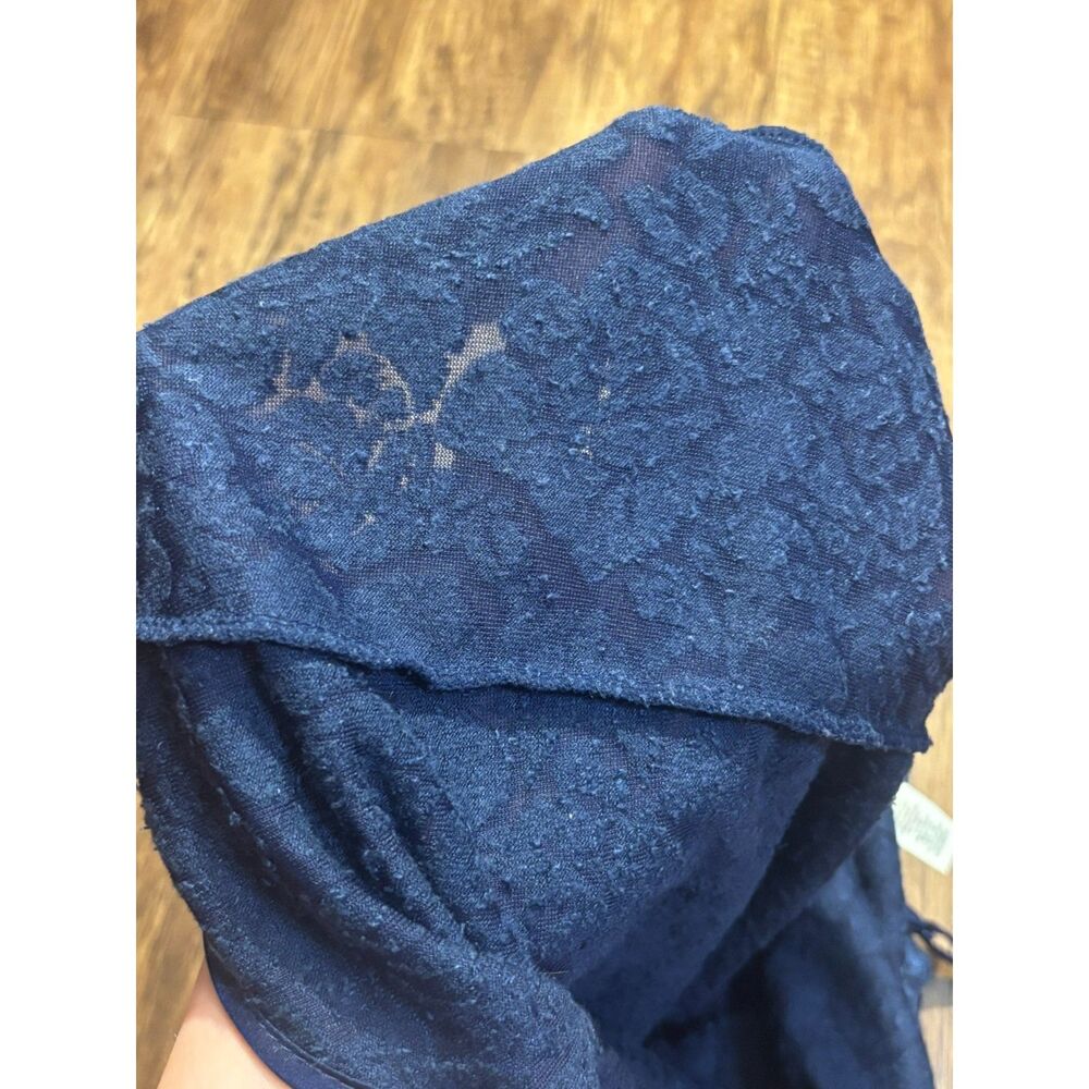 Victoria's Secret y2k burnout velvet navy blue romantic 2000s chemise sz small - Picture 4 of 8